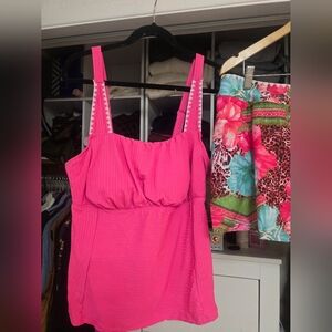 Pink Women's Tropical Tankini